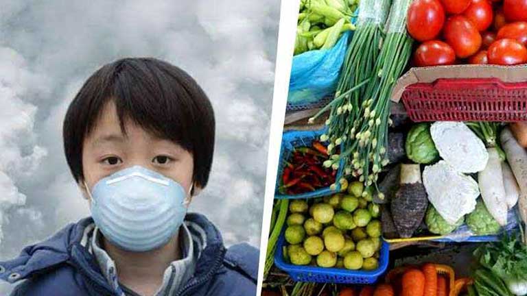 مصرف میوه و سبزیجات در آلودگی هوا